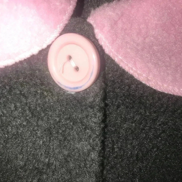 KIDS FASHION FLEECE PINK/GREY COAT SIZE 4 - Picture 2 of 6